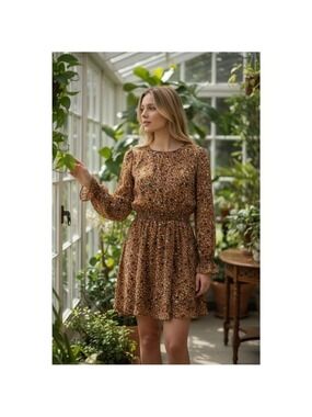 Hayden Los Angeles Floral Smocked Mini Dress Small